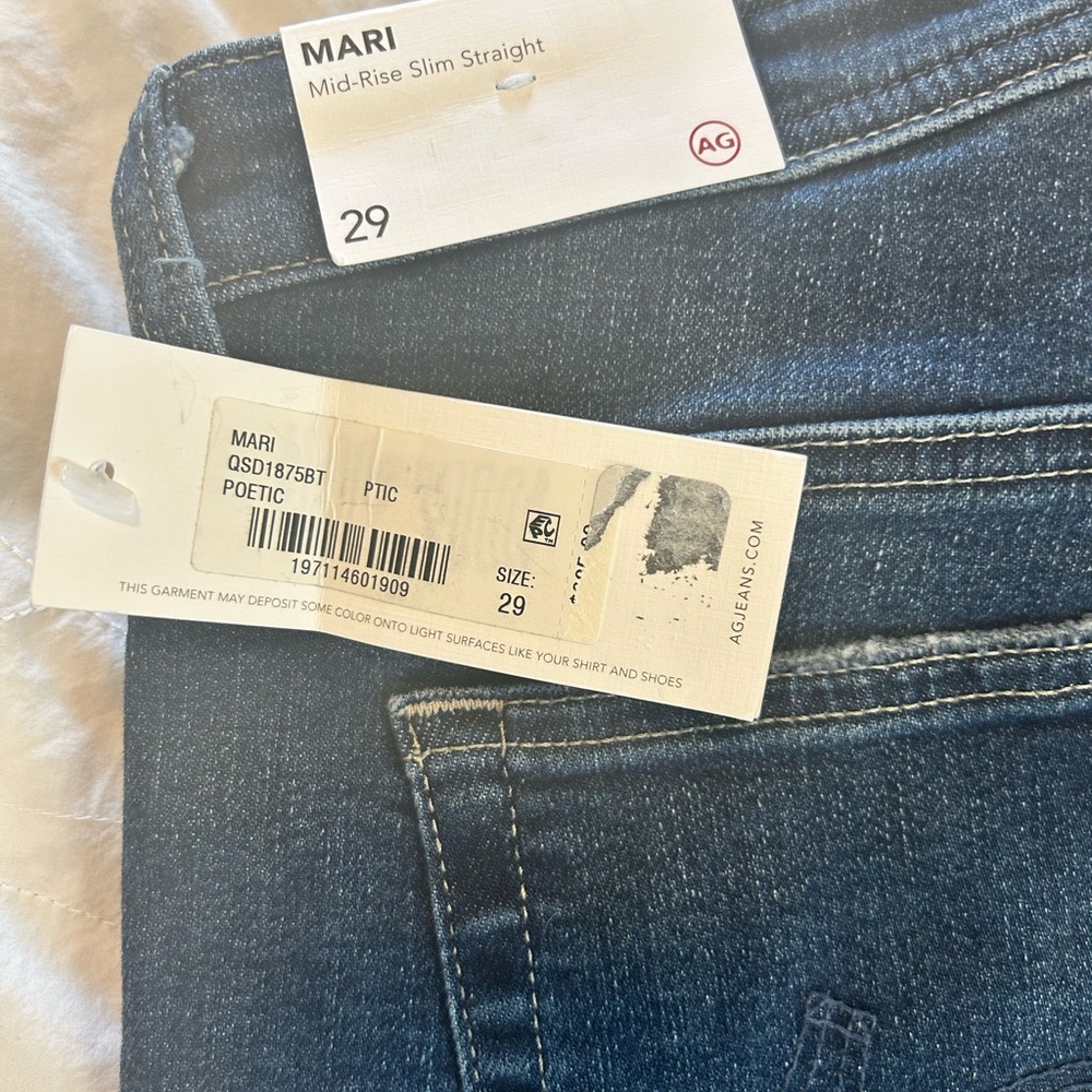 Ag Adriano Goldschmied Mari Straight Leg Jeans - Indigo